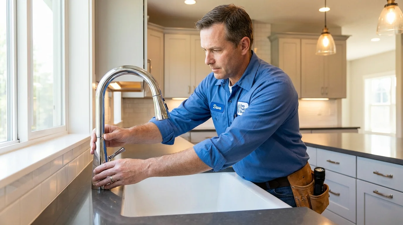 Kitchen faucet installation by Johns Plumbing LLC in Ellaville