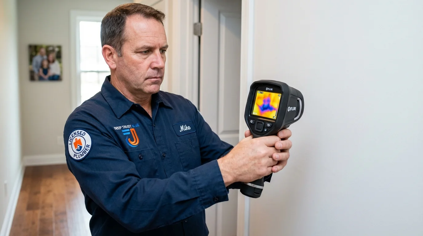 Thermal imaging leak detection by Johns Plumbing LLC in Ellaville